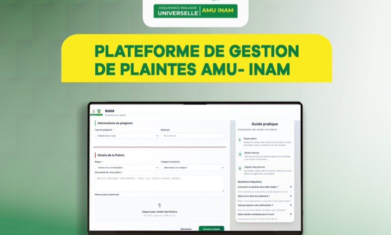 AMU-INAM : une plateforme en ligne pour gérer plaintes et réclamations 